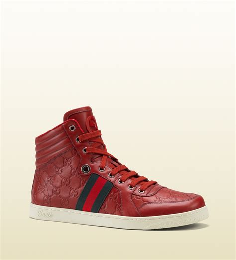 red gucci tennis shoes|red gucci shoes price.